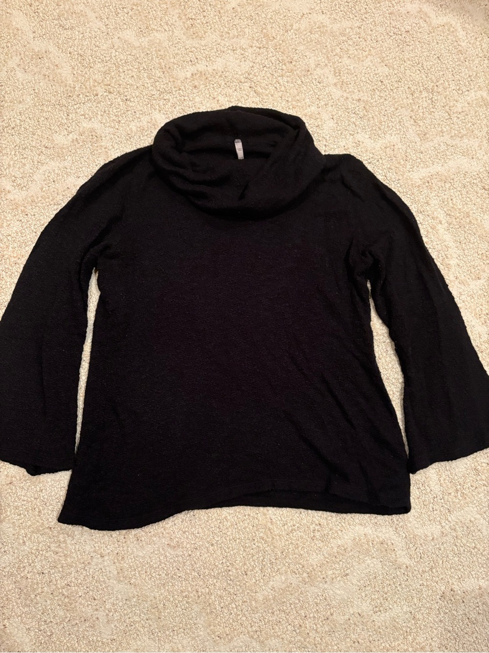 Blue Canoe Organic Cotton Black Cowl Neck Women's Sweater